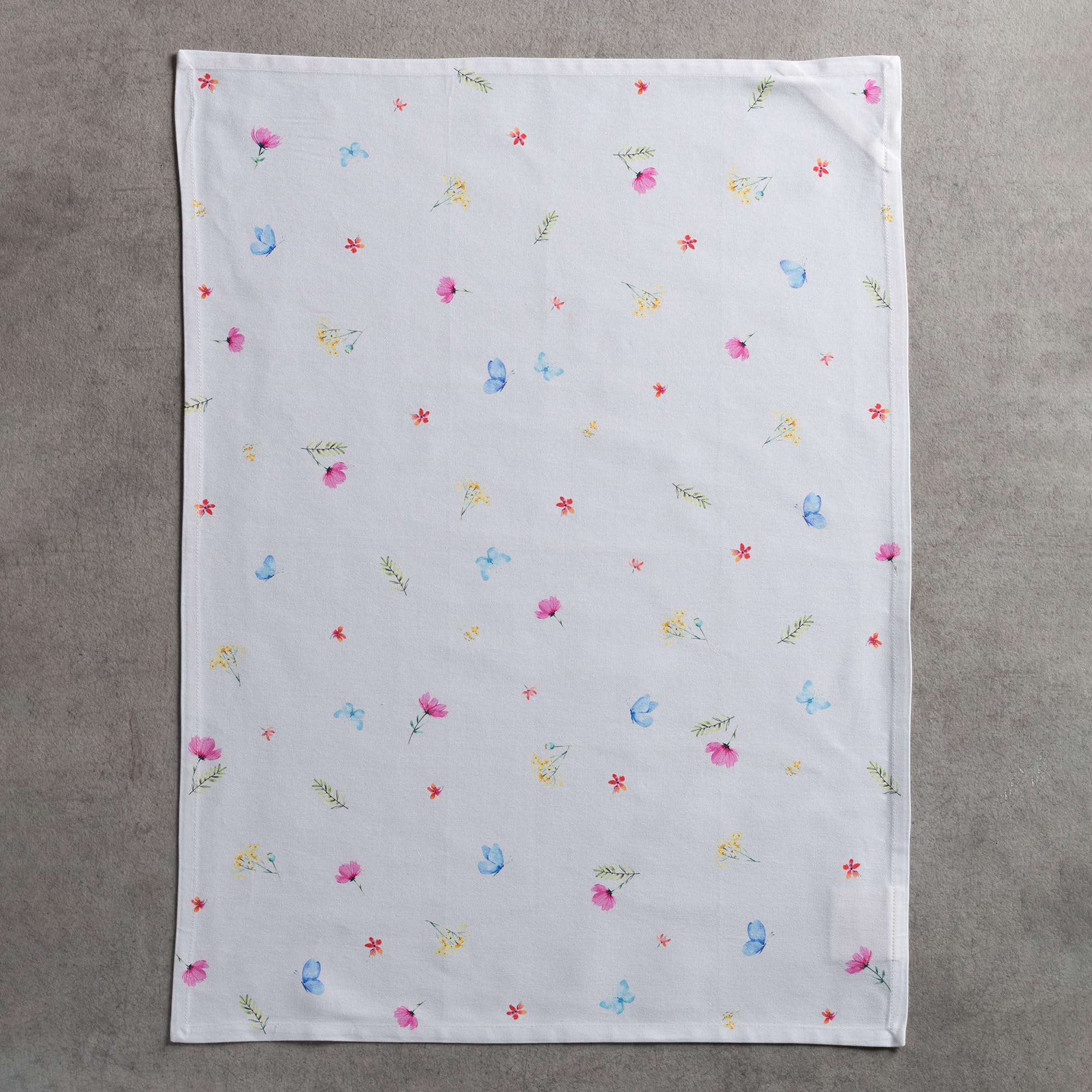 Maison d' Hermine Flower in The Field 100% Baumwolle Set von 3 Multi-Purpose Küchenhandtuch | Bar Handtücher | Frühling/Sommer (50 cm X 70 cm)