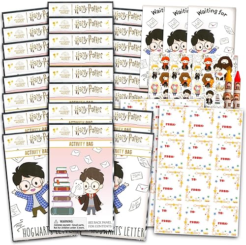 Miniatura 1 de Harry Potter Paquete escolar de premios para el aula, 24 paquetes de actividades de Harry Potter para niños de primaria, jardín de infantes,