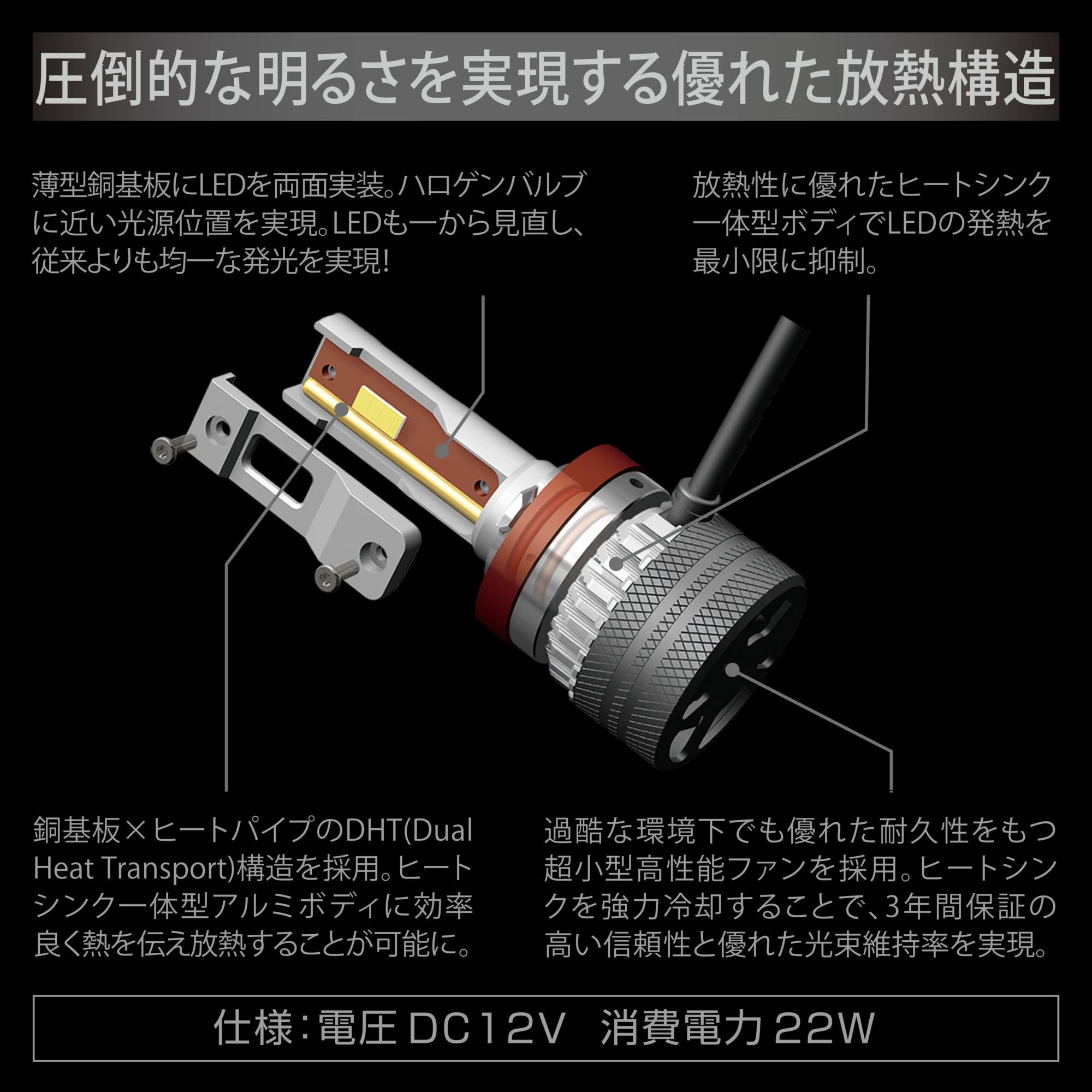 Amazon | カーメイト(CARMATE) 車用 LED フォグランプ イエロー 5000lm