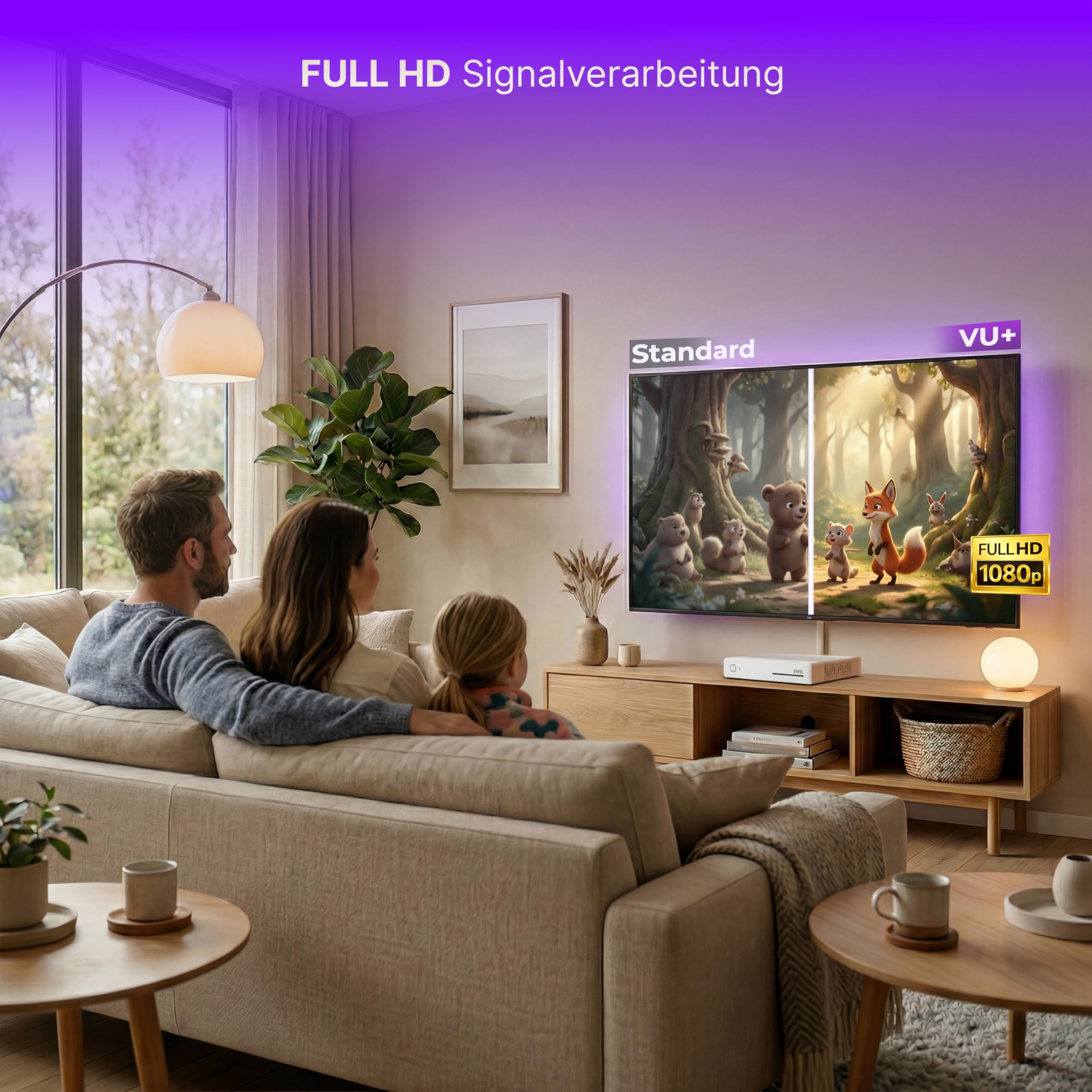 Vu+ Zero WE - Receptor de TV por satélite (Full HD, DVB-S2, HDMI), color blanco