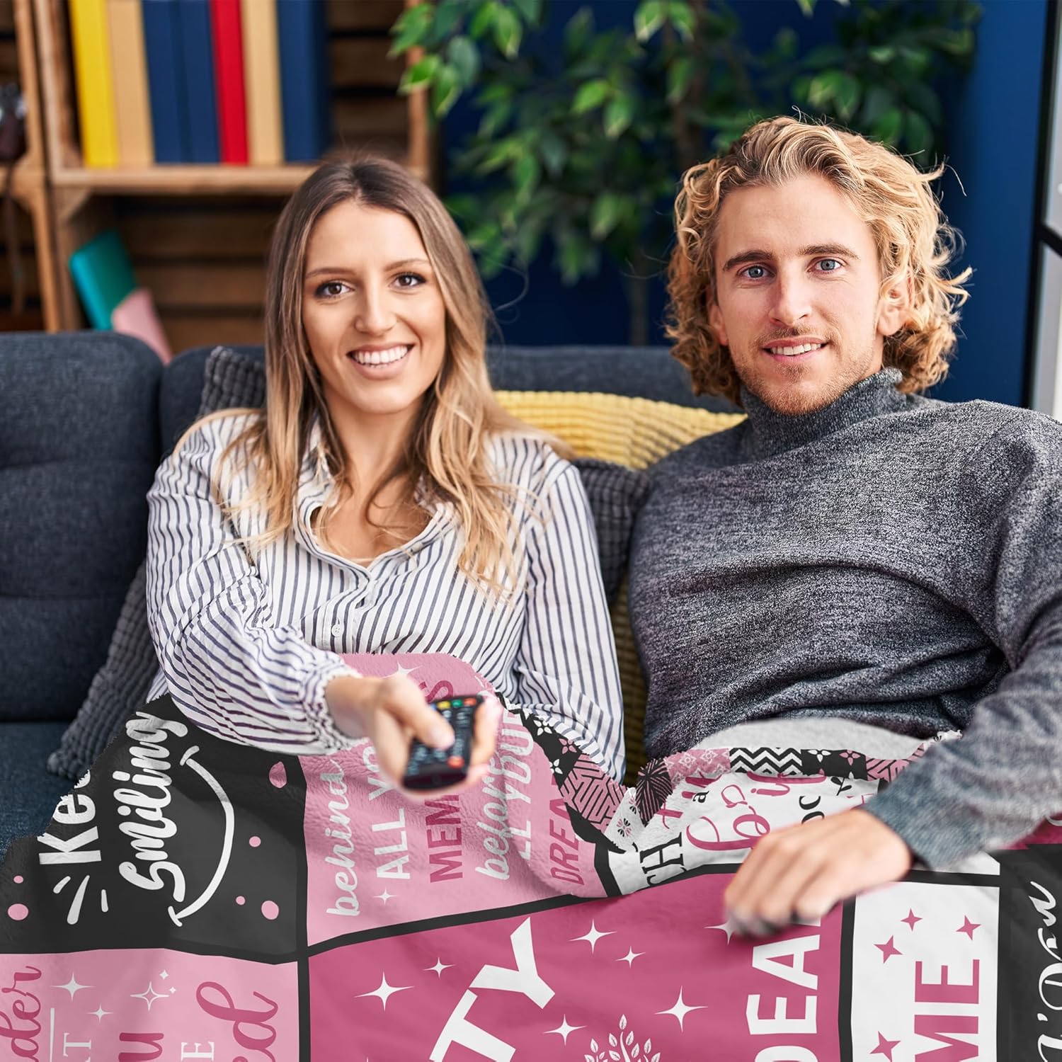 kituzol Sobriety Gifts for Women, Sober Blanket, Addiction Recovery Gift, 1 Year Sober Gift Ideas, AA Gifts Sobriety for Women 60"X50" - Image 7