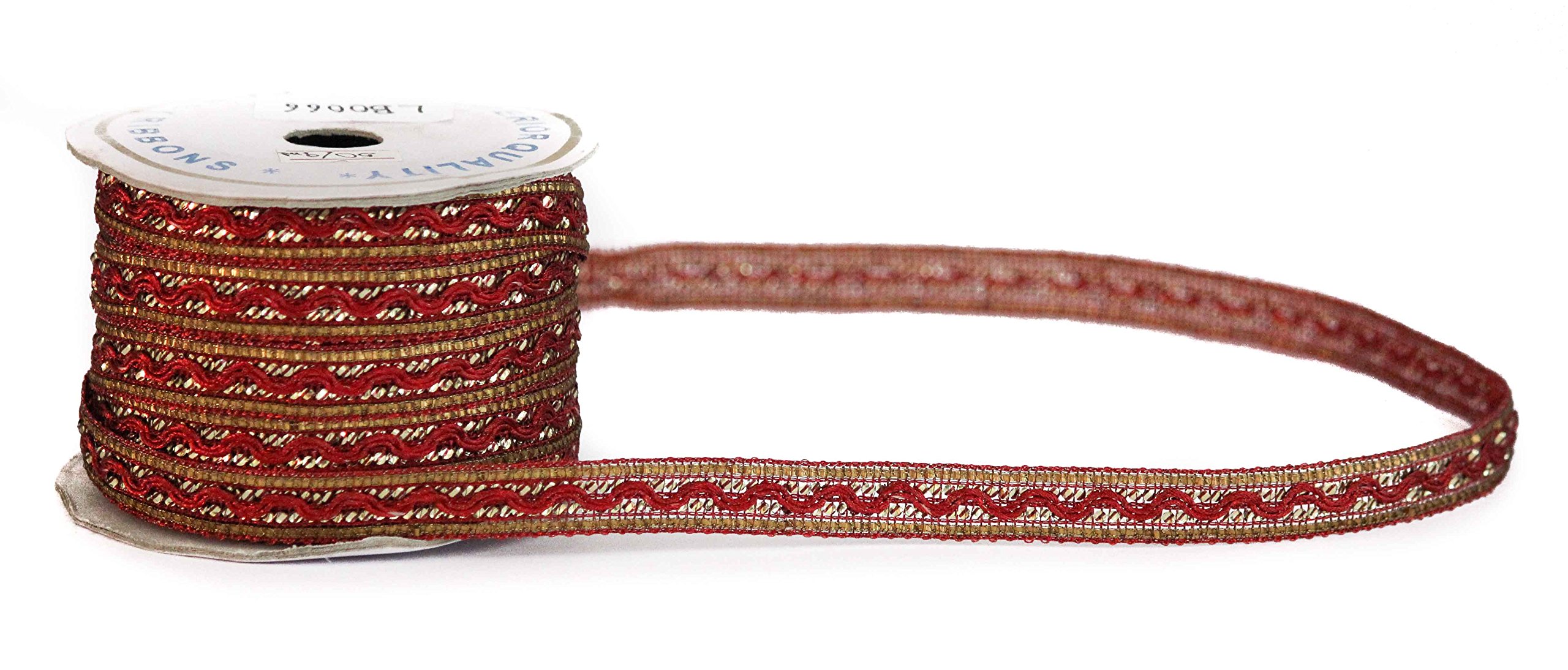 Rakam Crafts Lace Border For Saree Blouse Suit And Dresses Red Pack Of 9 Meters