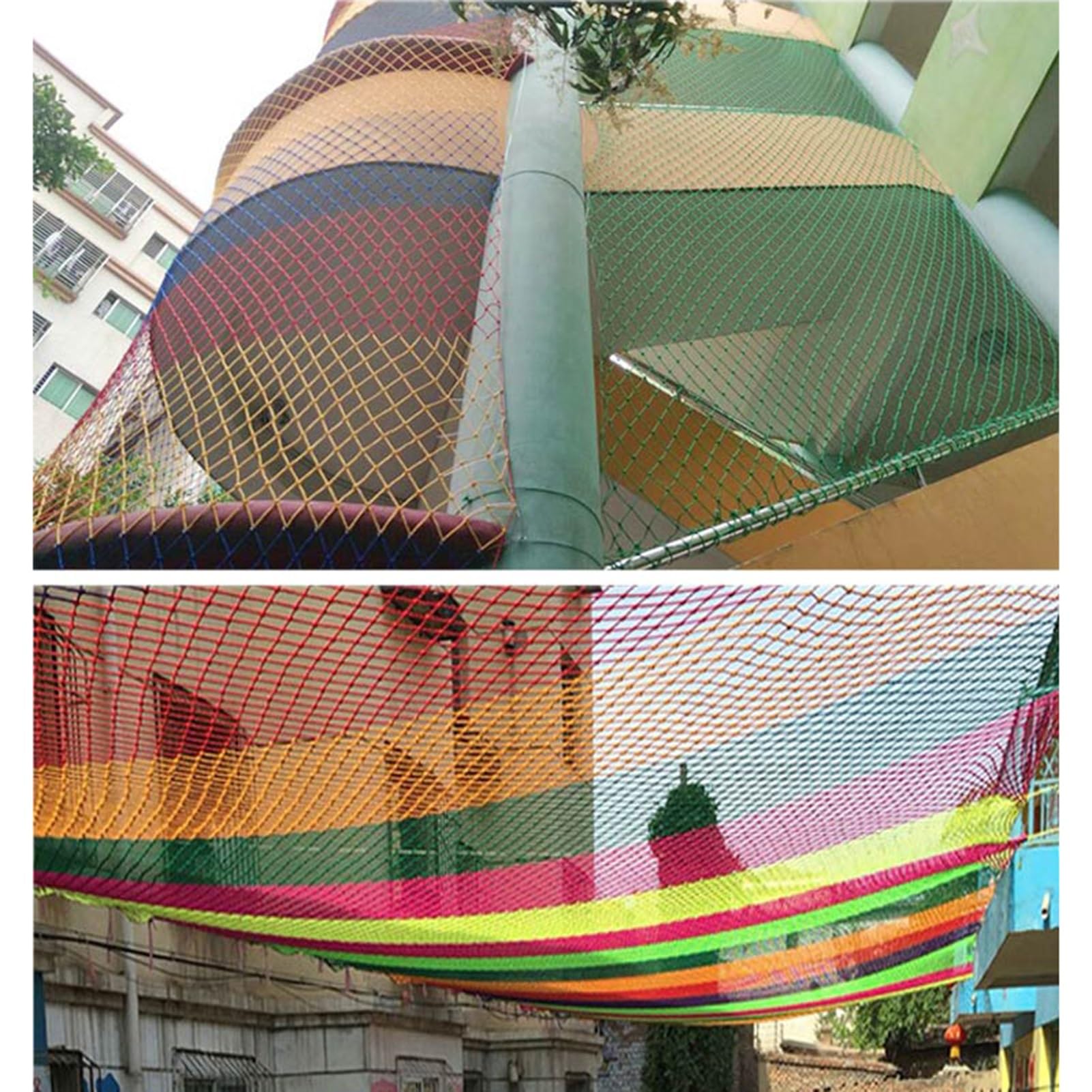 Siatka ogrodowa na balkon, siatka zabezpieczająca z liny konopnej, na schody, ogrodzenia, place zabaw (2,5 x 2 m) – ochrona przed dziećmi, wszechstronna ochrona