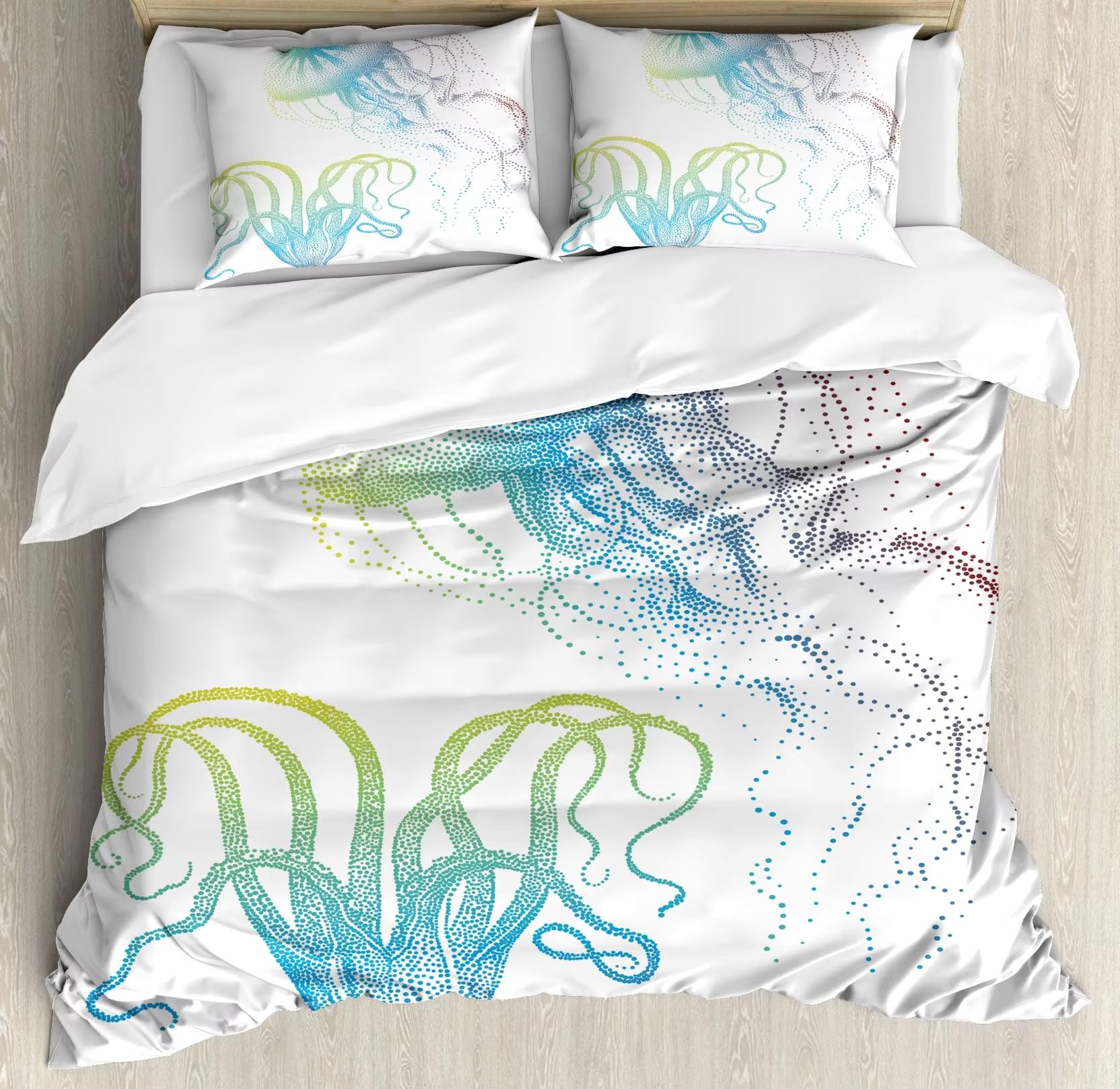 Housse de couette 200x200 respirante avec fermeture éclair pour un lit double ado