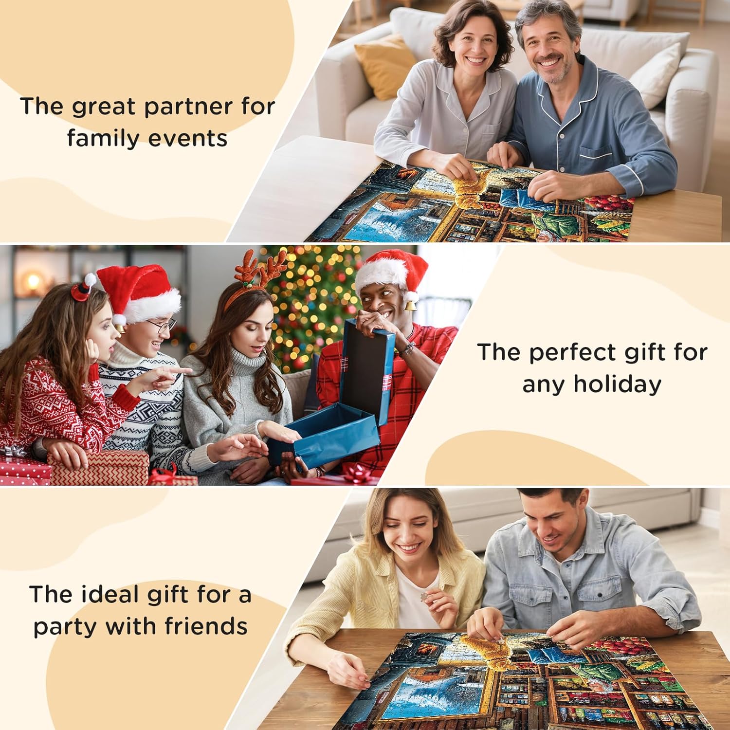 500 Pieces Puzzle for Adults, Country Shop Puzzle for Adult, Elder Man and Golden Dog Jigsaw Puzzle 500 Pieces, Fun and Challenging Family Game Great Gift Idea, 20.5 * 15 in
