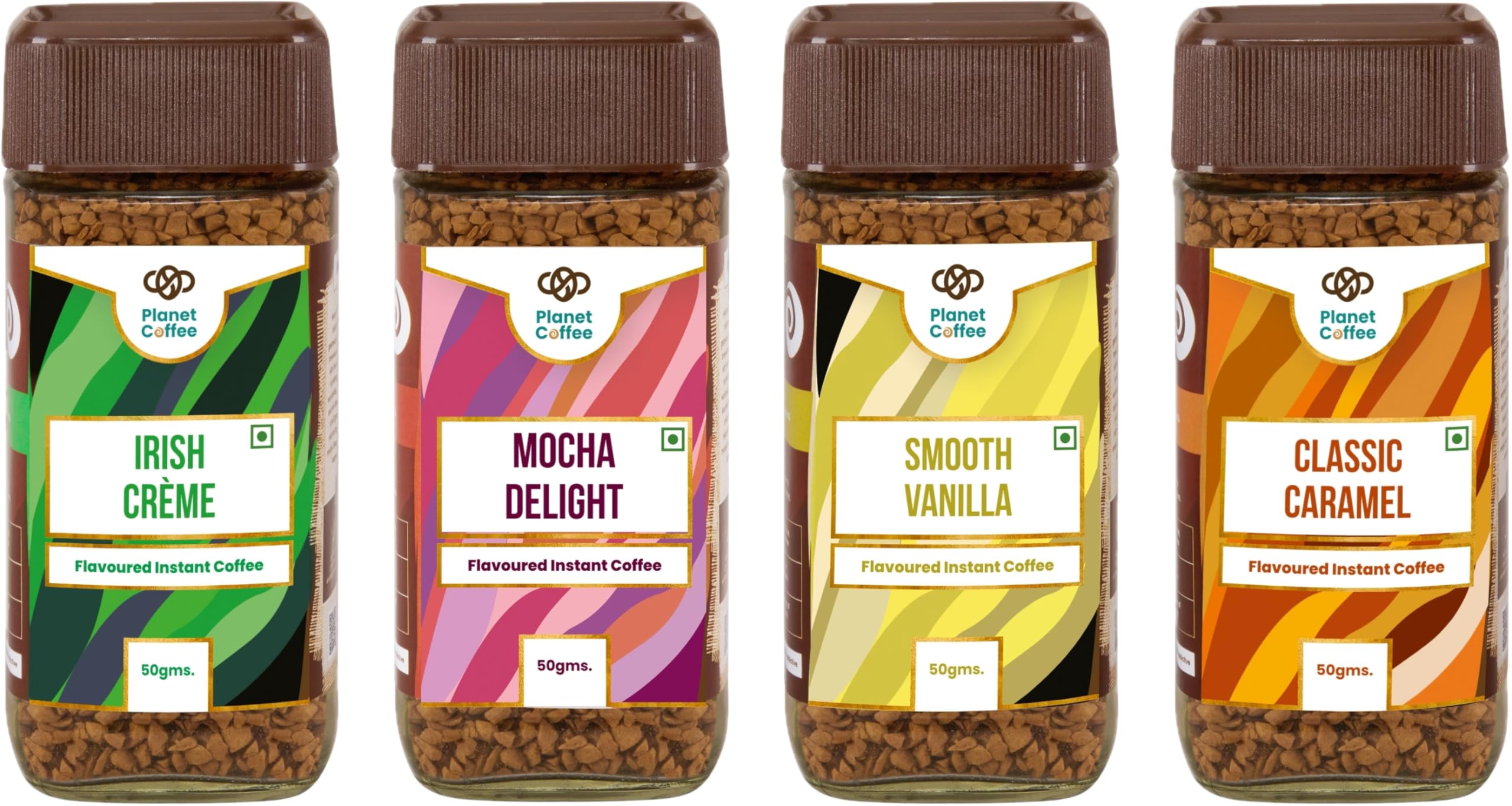 See full amazon price history chart for Planet Coffee ® | Combo of 4 Jars | Irish Creme, Mocha, Vanilla & Caramel Flavours | Instant Arabica | Freeze-dried | 50 Gm | Medium Roast | Natural Flavours Planet Coffee ® | Combo of 4 Jars | Irish Creme, Mocha, Vanilla & Caramel Flavours | Instant Arabica | Freeze-dried | 50 Gm | Medium Roast | Natural Flavours (B0CVQMXM88) Amazon Price History, Amazon Price Tracker
