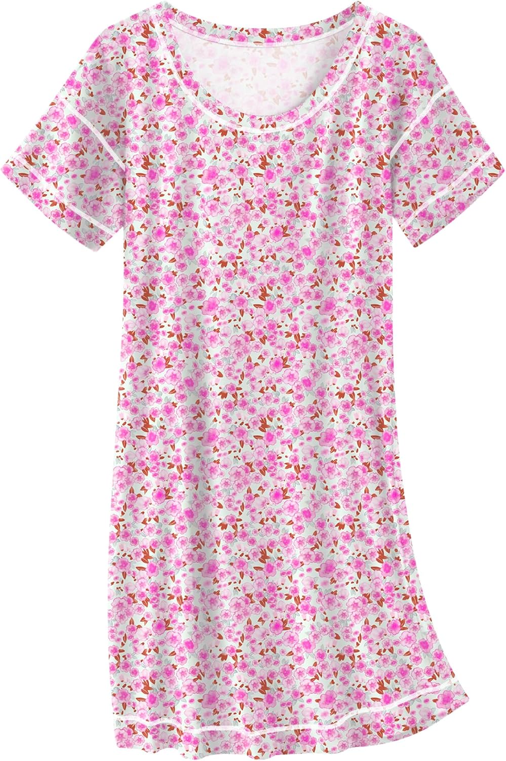 Ekouaer Cotton Nightgowns for Women Oversized Sleepshirt Tshirt Night Gown Short Sleeve Night Shirt Casual Soft Sleepwear