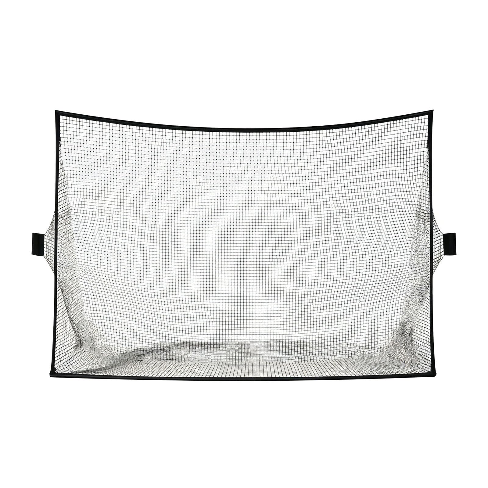 Red de práctica de golf portátil grande de 10 x 7 pies con postes de fibra de carbono fuertes para entrenamiento de swing en interiores y exteriores y red de béisbol para golpear golf