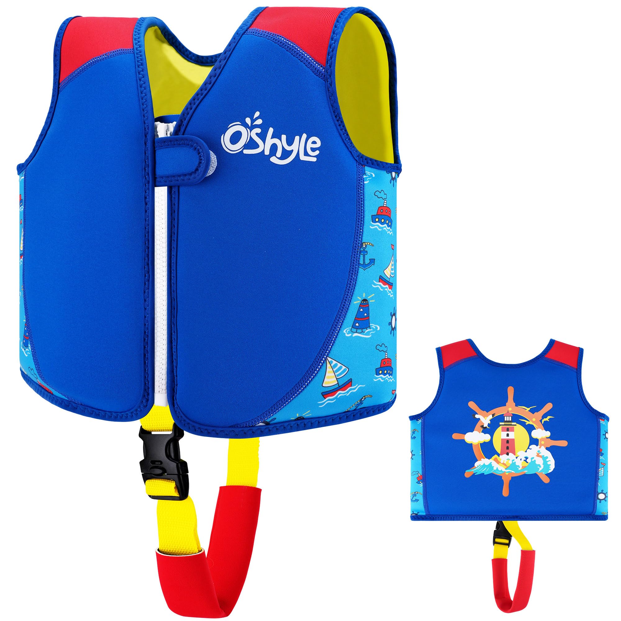 OSHYLE Giubbotto da Nuoto in Neoprene per Bambini - Aiuto Ideale per Il galleggiamento per Bambini