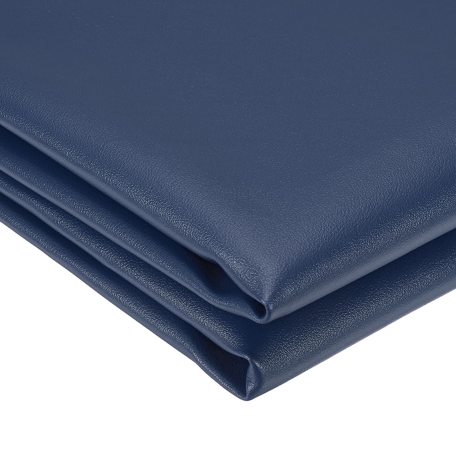 sourcing map Marine Vinyl Fabric, 54 Inch 1 Yard Upholstery Faux Leather Soft Waterproof Sheets Fabric for Crafts DIY Sewings Sofa Wallets Handbag Car, Blue