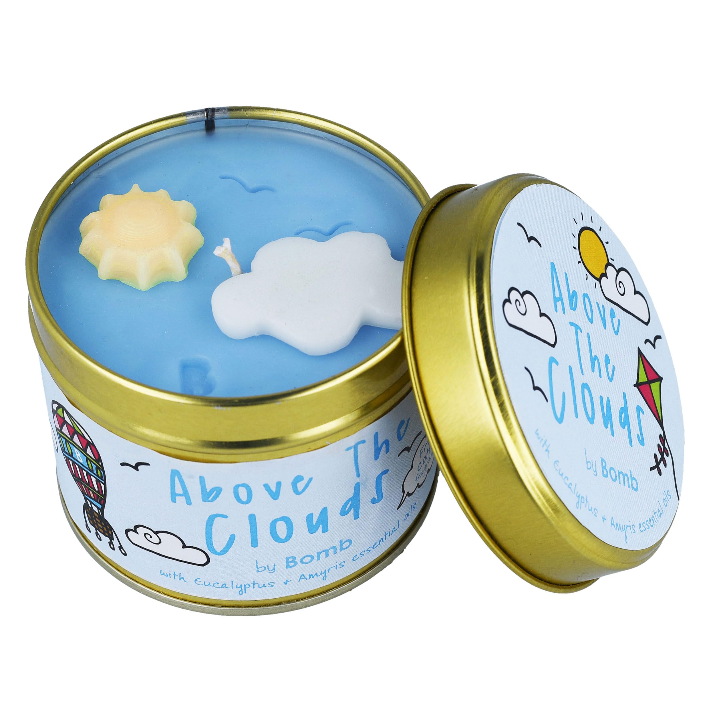 Bomb Cosmetics White Above The Clouds Tin Candle