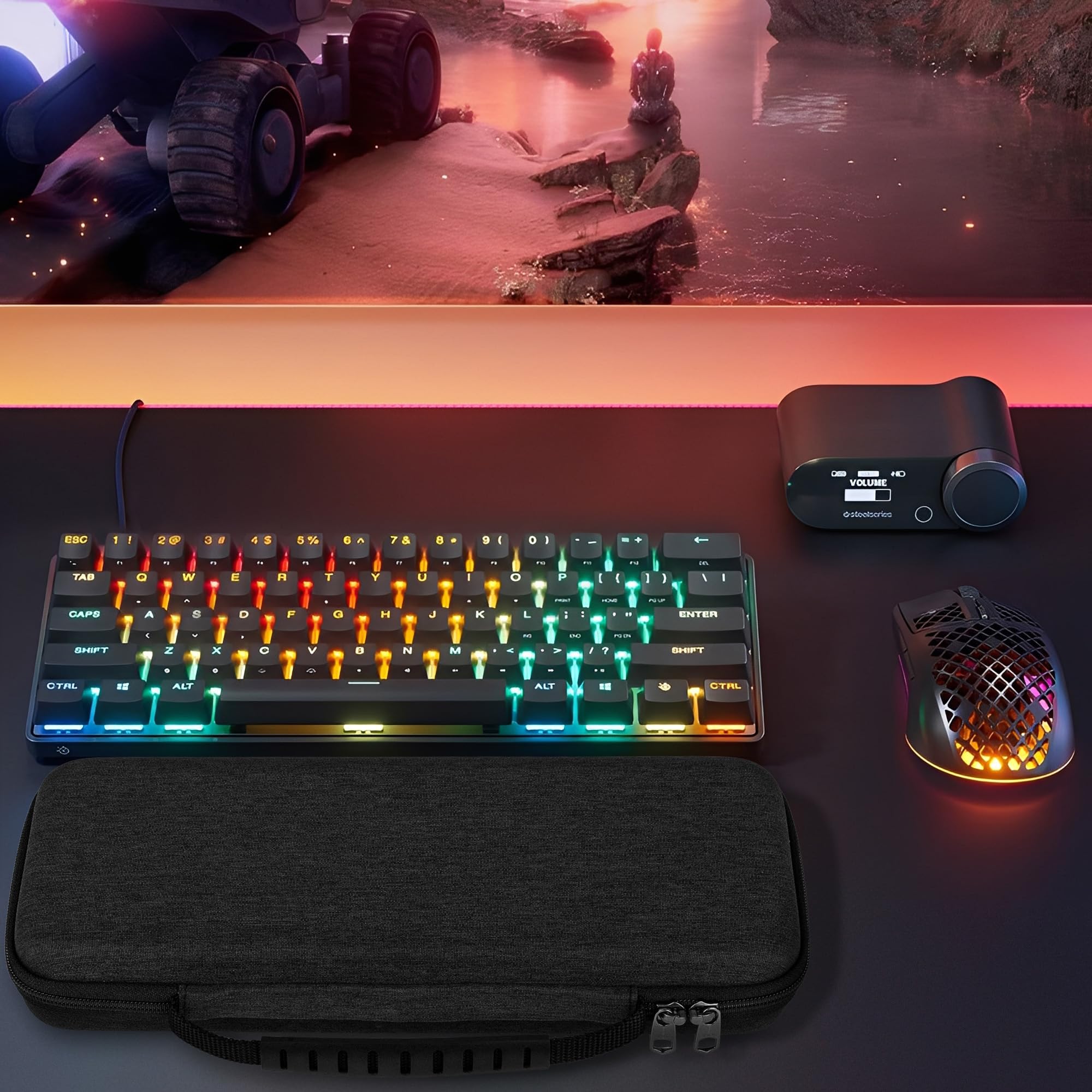 fun60 アルミニウムケース Amazon.com: GEEKRIA 60% Compact Keyboard Case, Hard Shell