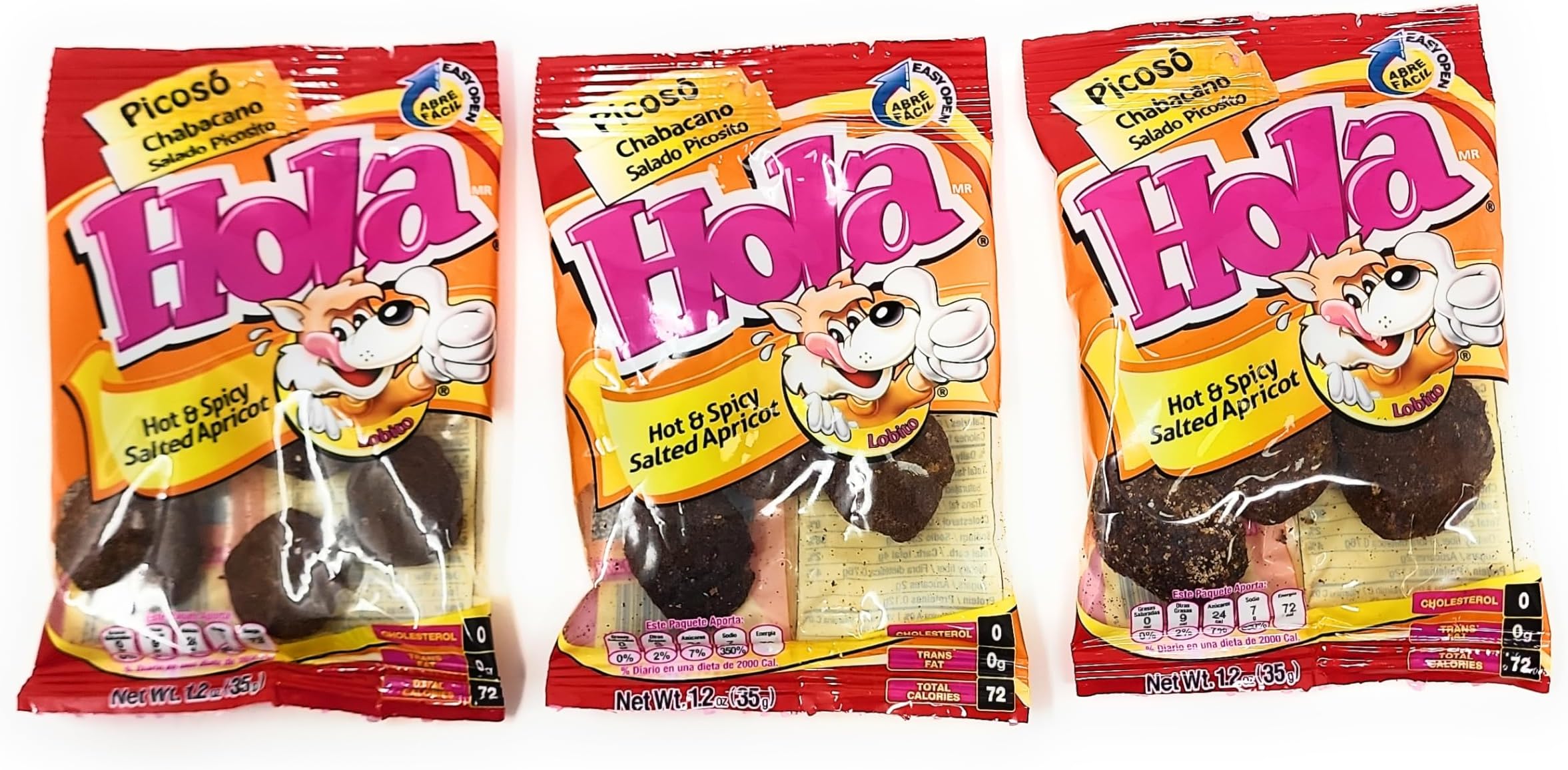 HOLA Picoso Apricot Chile Salted Flavored 3 units
