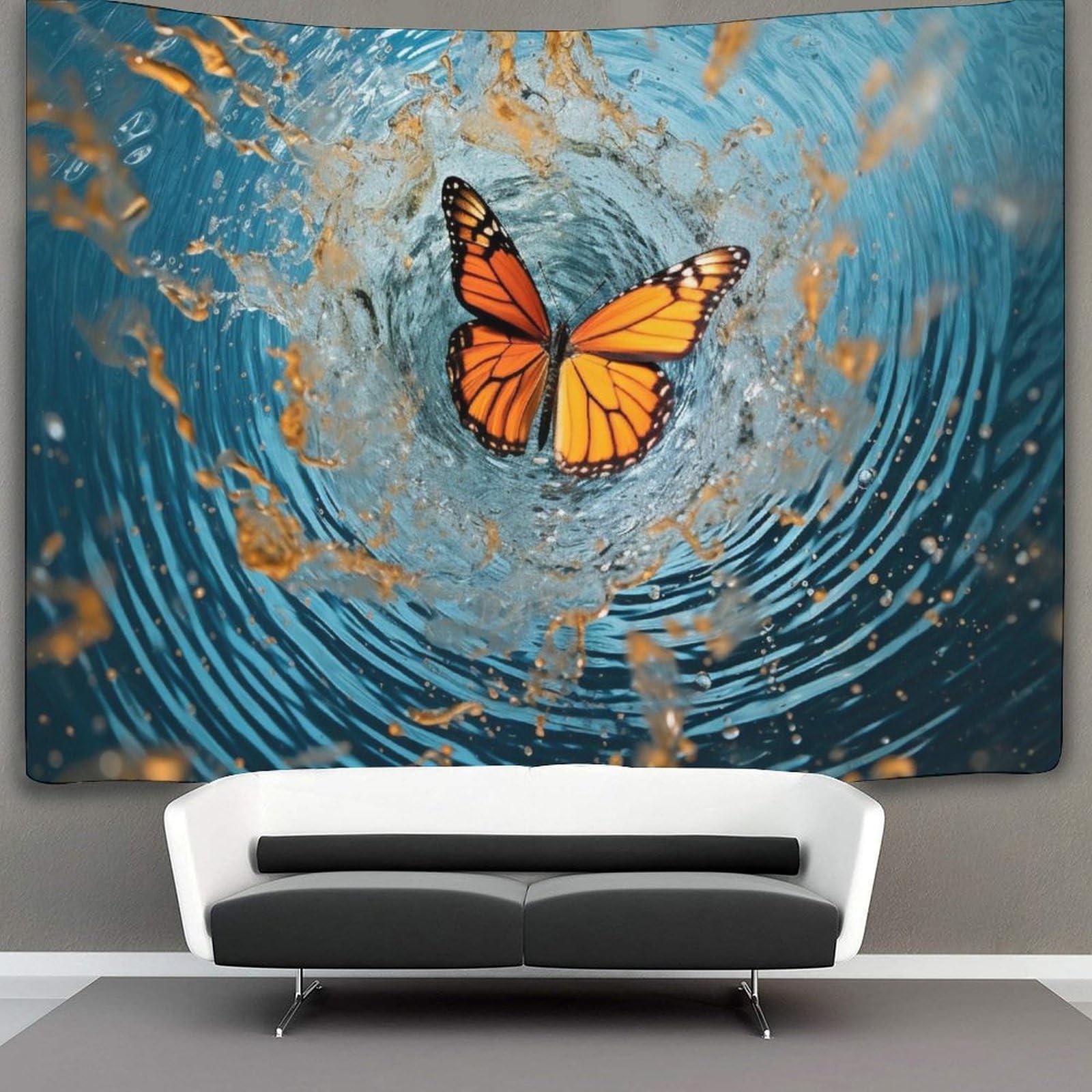 kaiyun Butterfly Tapestry, Wall Hanging,Wall Art for Bedroom Aesthetic Home Decoration for Living Roombedroom 70cmx100cm
