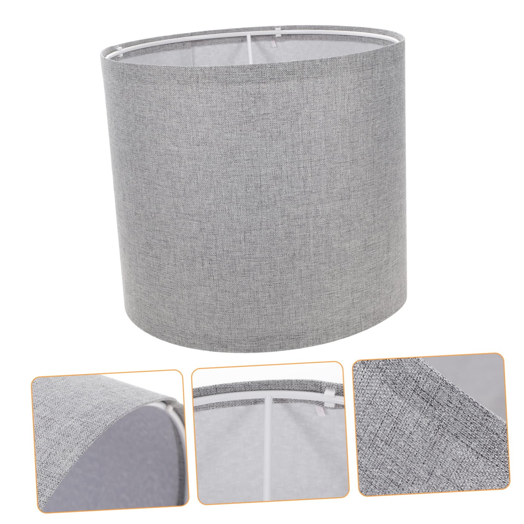 Uonlytech 2 Paralumi in Lino per Lampade da Tavolo e Terra, Luce Morbida, Design Smontabile, per Casa e Hotel