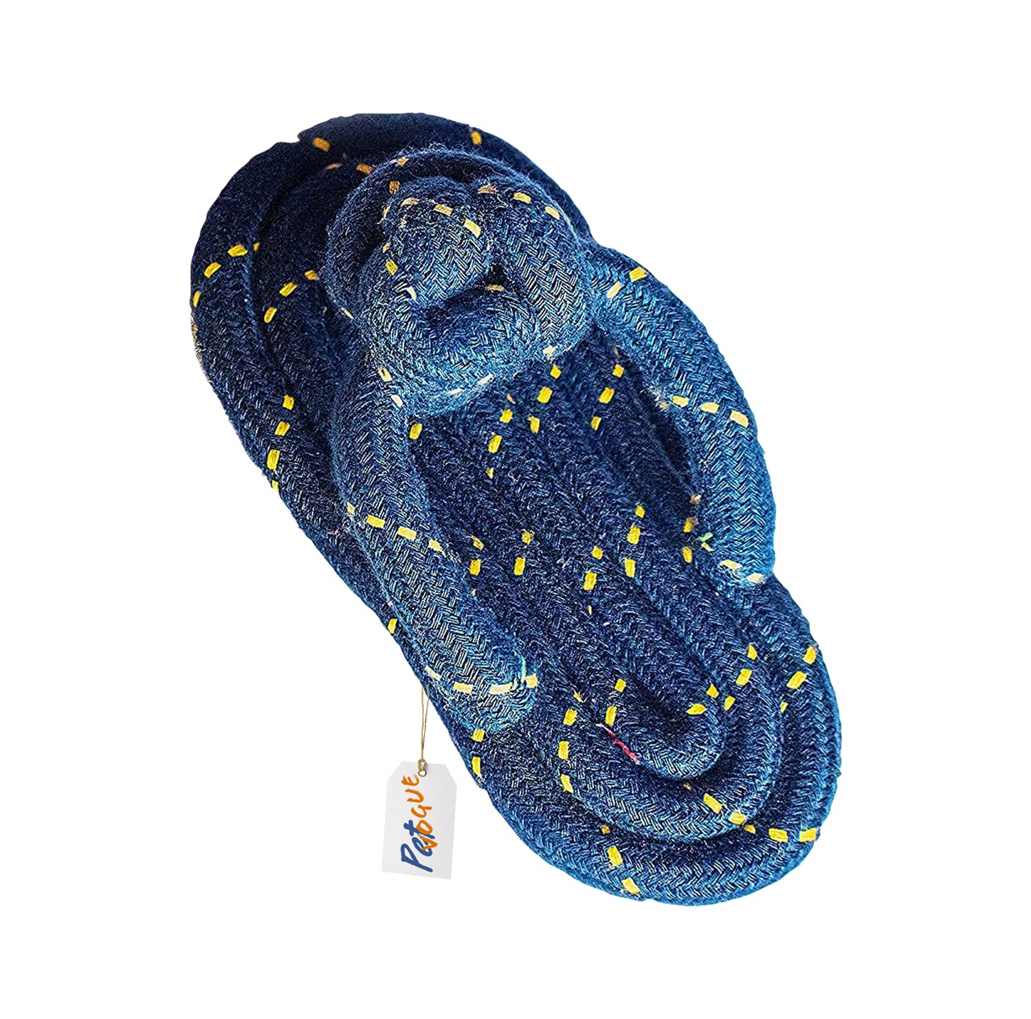 PetVogue Attractive Cotton Slipper Chew Dog Toys Rope for Small & Medium Dogs for Chewing Teething Fetching Durable Toy | Cotton Rope Chewing and Playing for Puppies and Small to Medium Size Dogs (BLUE) (B09JLQZ3DC) Amazon Price History, Amazon Price Tracker