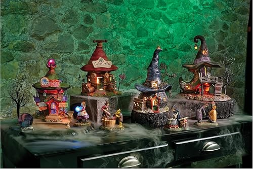 Miniatura 3 de Department 56 Snow Village - Edificio iluminado con cristales de cueva críptica de Halloween, 7.68 pulgadas, multicolor