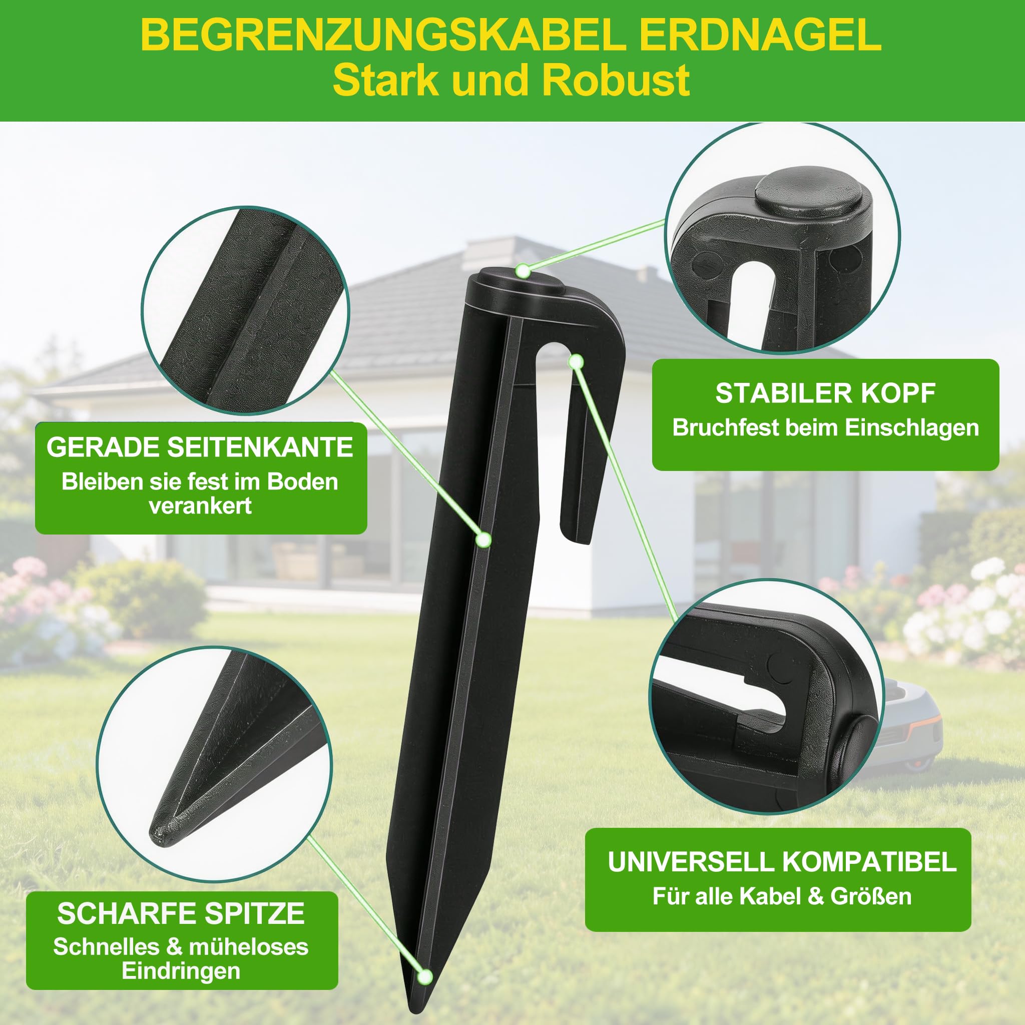 Boundary Cable Installation Set for Robotic Lawnmower (Set M(150 M+100+10+10+5))
