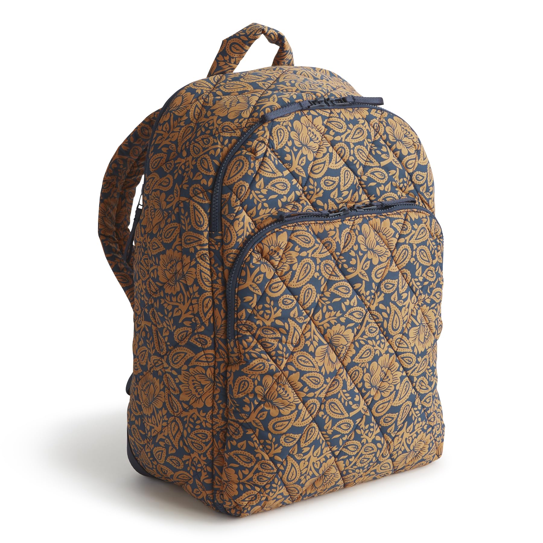 Vera Bradley Womens Featherweight Westover Hybrid Backpack Lotus Montage Roasted Pecan One Size
