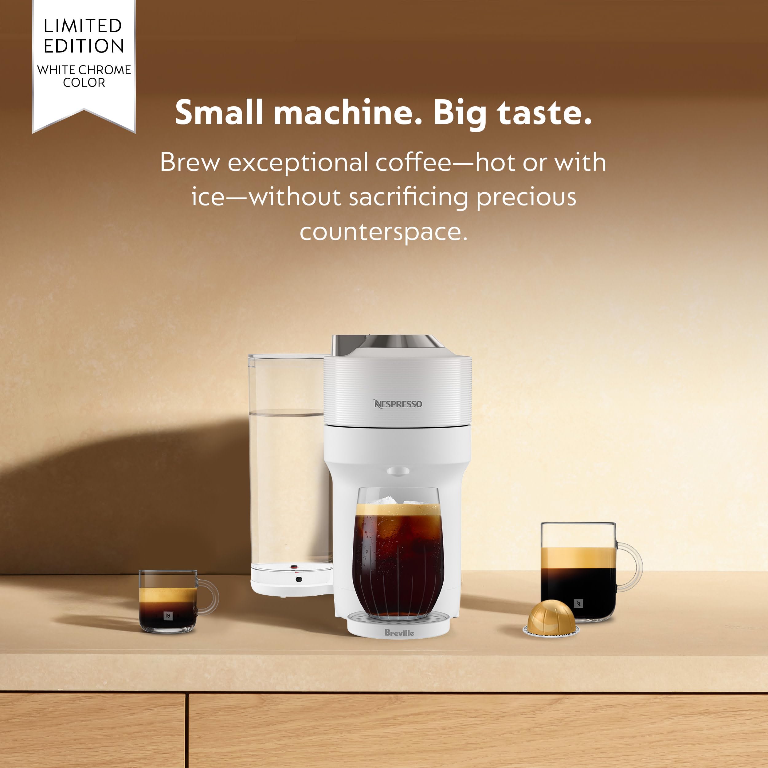 Nespresso Vertuo Pop+ Deluxe Coffee & Espresso Maker by Breville