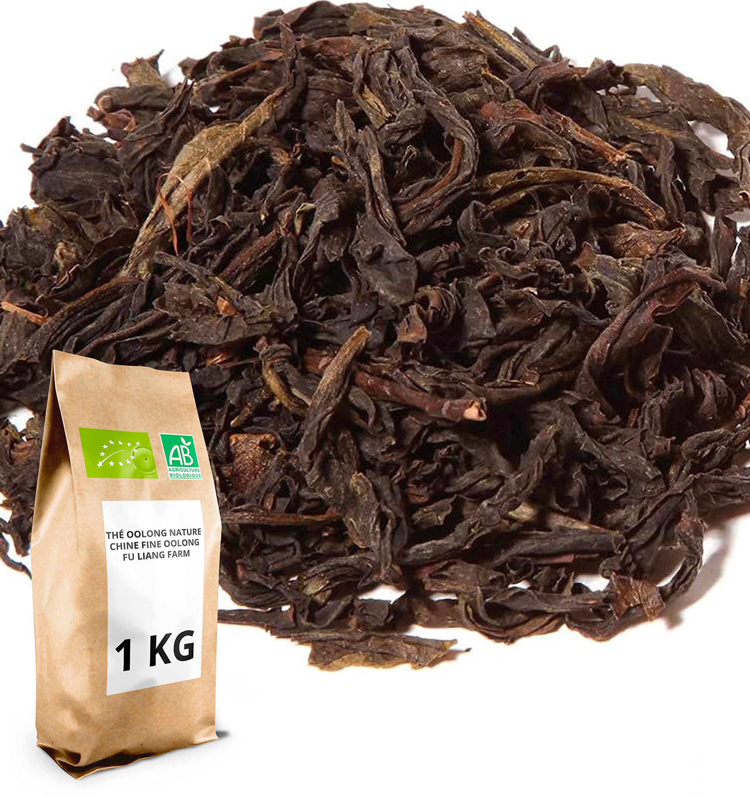 Thé Oolong Bio Chine fine oolong fu liang farm - 1 kg (400 tasses) - Thé en vrac 100% agriculture biologique - Thés Direct