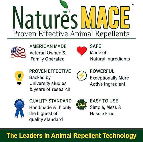 Miniatura 7 de Nature's Mace Maza de serpiente, gránulos repelentes de serpientes para patio, uso al aire libre, mantener alejados reptiles, hogar, jardín