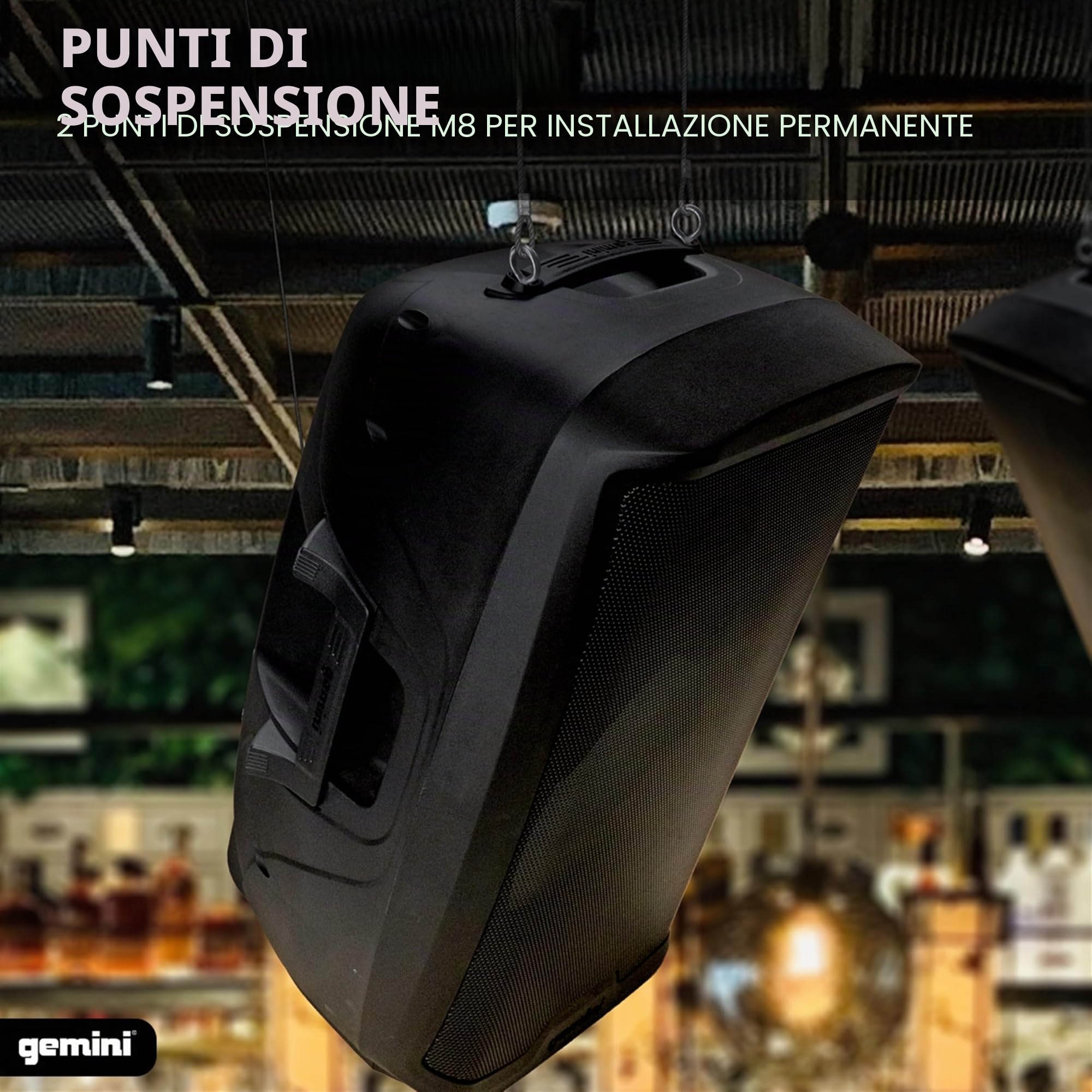 Gemini Sound AS-2115P: Altoparlante attivo da 15” da 2000 Watt