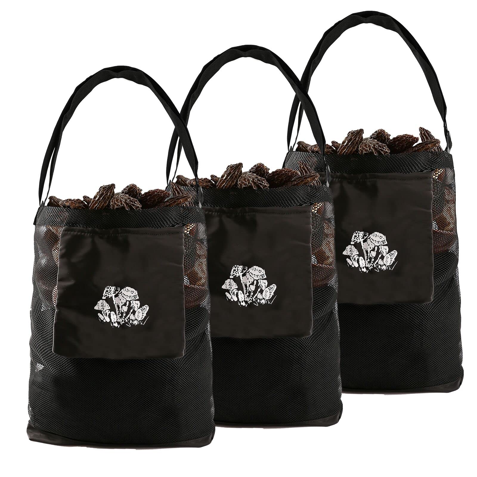 Mushroom Hunting Bag, Mushroom Foraging Bag, Mesh Foraging Pouch Harvesting Bag, Collapsible Fruit Gathering Mushroom Basket