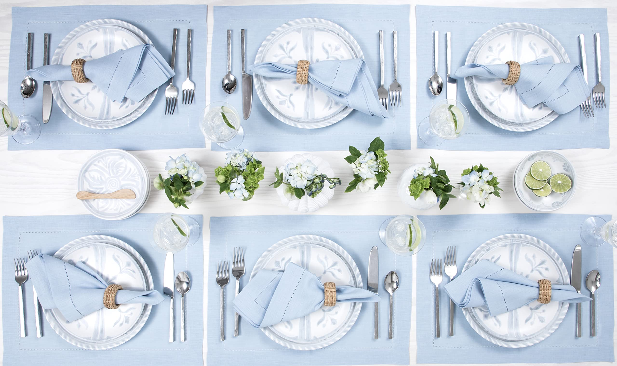 Solino Home Lot De 4 Serviettes De Table 100% Pur Lin Pour été