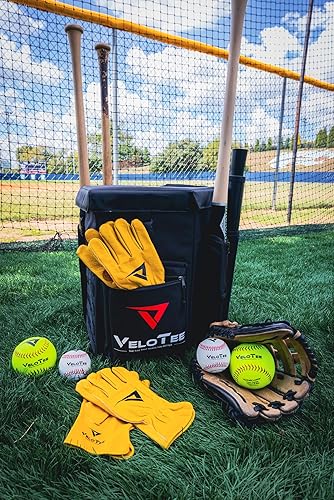 Miniatura 6 de VeloTee - Guantes de bateo de trabajo para el patio, color bronceado, béisbol y sóftbol, softbol de lanzamiento lento, softbol de lanzamiento