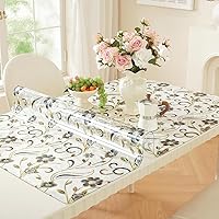 Royhom Pellicola Trasparente per Tavolo, Copritavolo Trasparente 90 x 140 cm