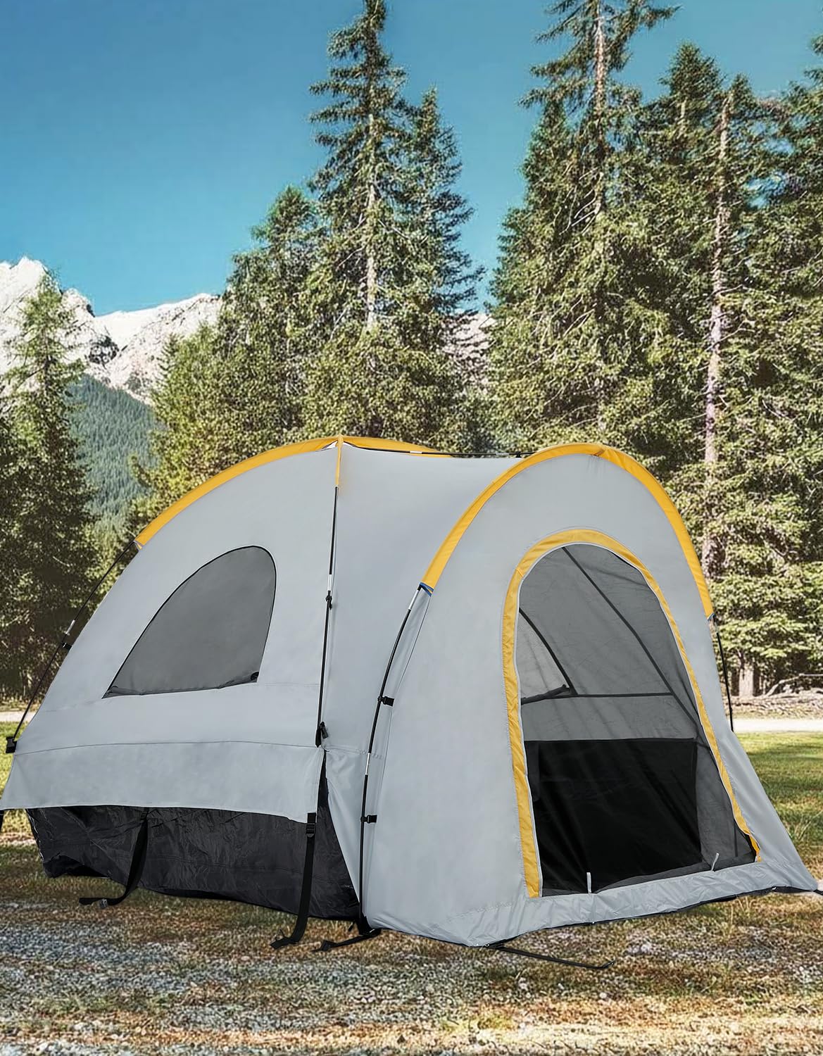 Aptliton Tente De Camping en Tissu Oxford 210D, Tente De Toit pour Voiture Taille 210x165x170 cm, Tente Voiture pour 2 Personnes, Tentes De Camping Et Randonnée Imperméable