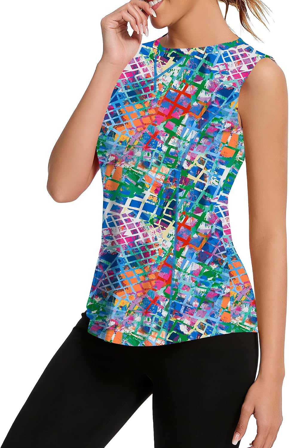 Avoogue Womens Tank Tops Sleeveless Workout Tank Tops Quick Dry UPF 50+ Sun Athletic Shirts Running Gym Yoga Baseball Clothes