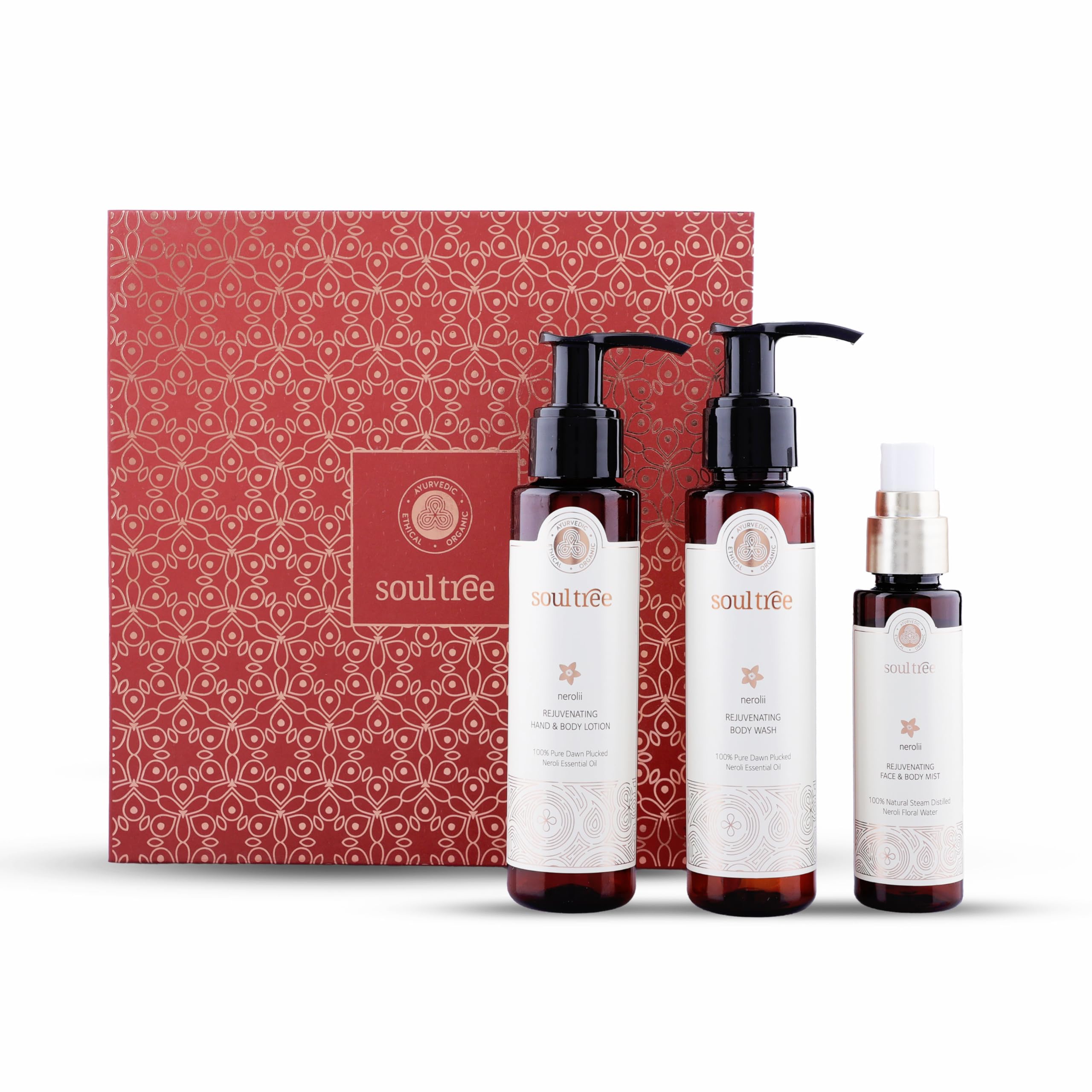 SoulTree Nerolii Essentials Rejuvenating Body Care Gift Box - 250ml-image-46
