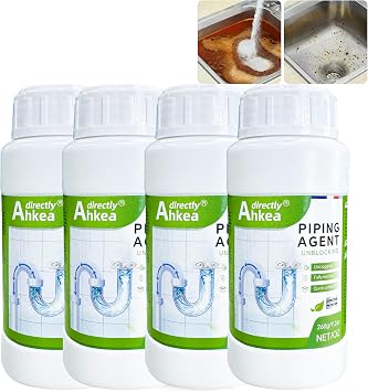 Sink and Drain Portable Cleaner, Plumber Drain Cleaner for Kitchen Toilet Pipe Dredging, 4PCS