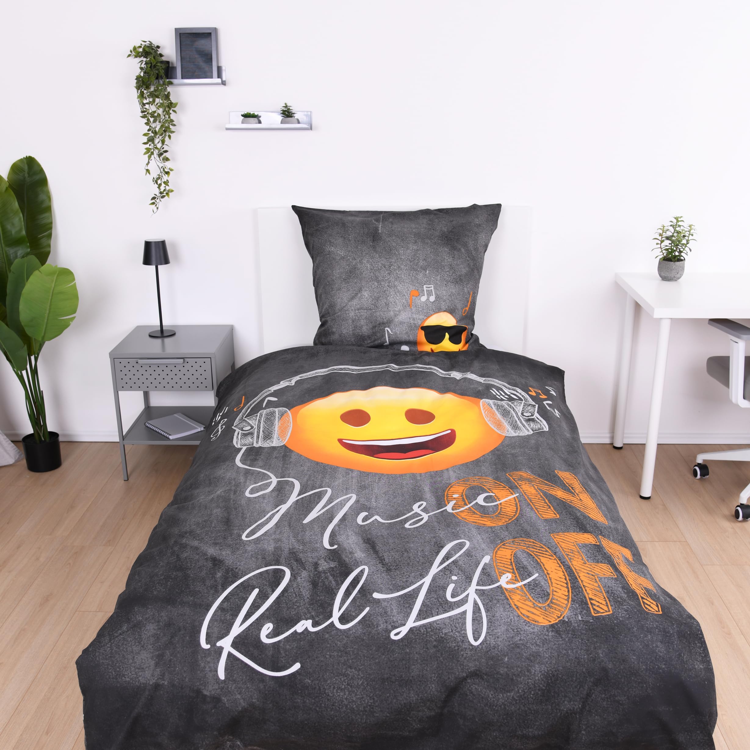 Herding Wicked Bettwäsche Set 135x200cm | Wendemotiv 100% Baumwolle