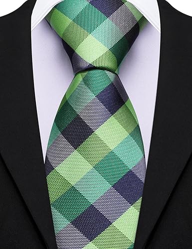 Miniatura 7 de Barry.Wang Juego de corbatas de seda para hombre, corbatas de boda de seda tejida formal de negocios casual (468PCS)