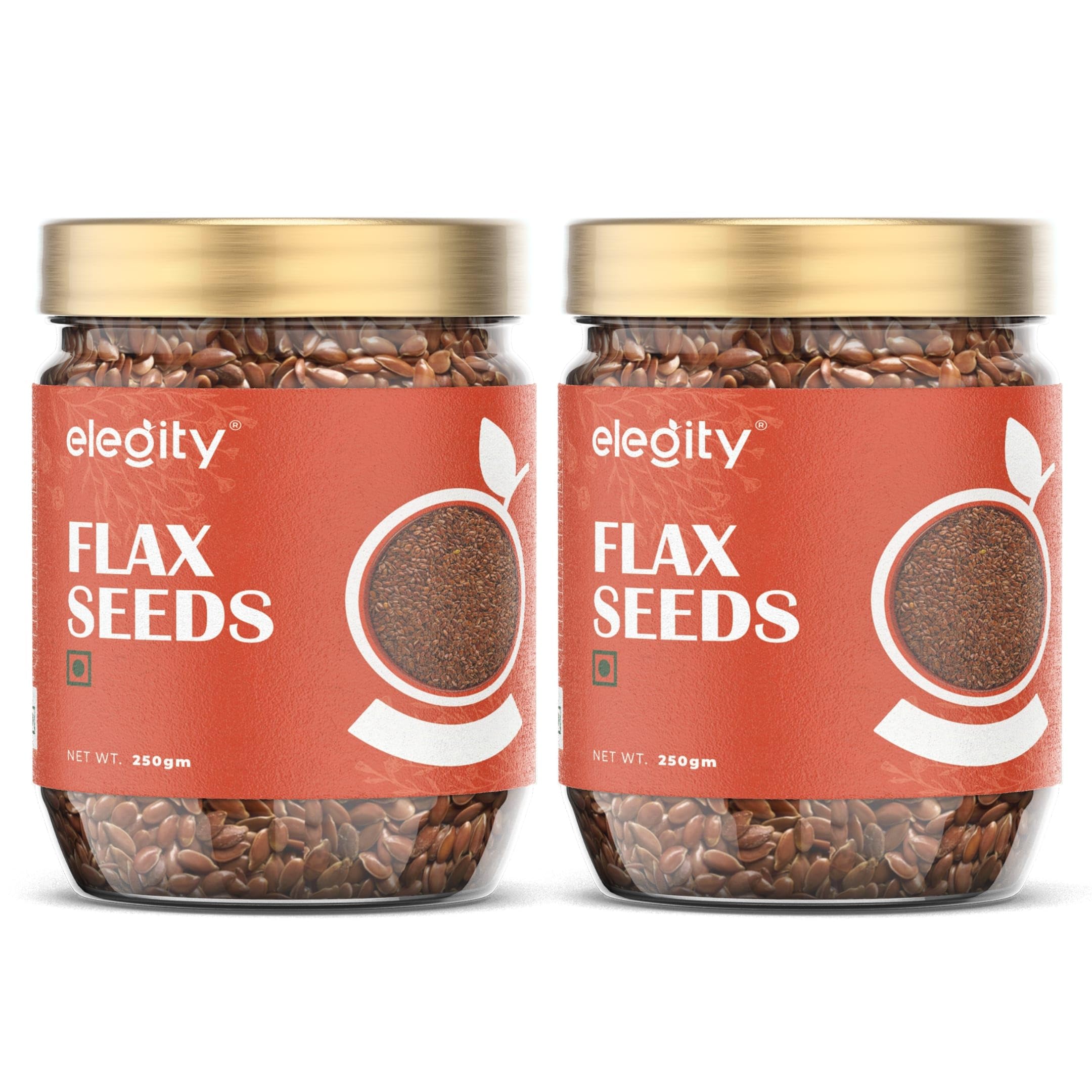 Elegity Flax Seeds Pack of 2 (250 gm each) | Nutrient-Rich Snacking | Weight Loss & Immunity Boost | Plant Based Protein | Keto-Friendly Fiber Rich | Preservative Free | Seeds for Munching | Fresh & Organic (B0CSDMMCCD) Amazon Price History, Amazon Price Tracker