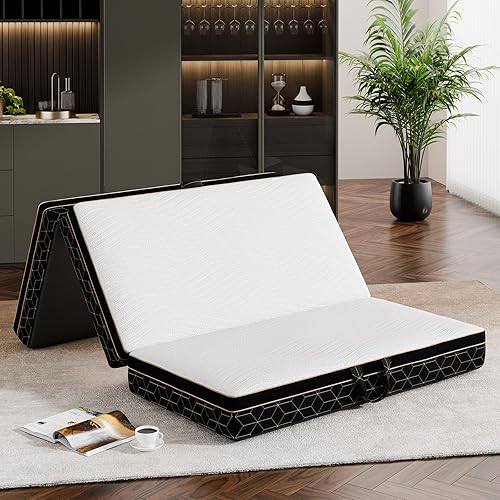 Tri-Fold Memory Foam Mattress Twin - 6 Inch Portable Folding