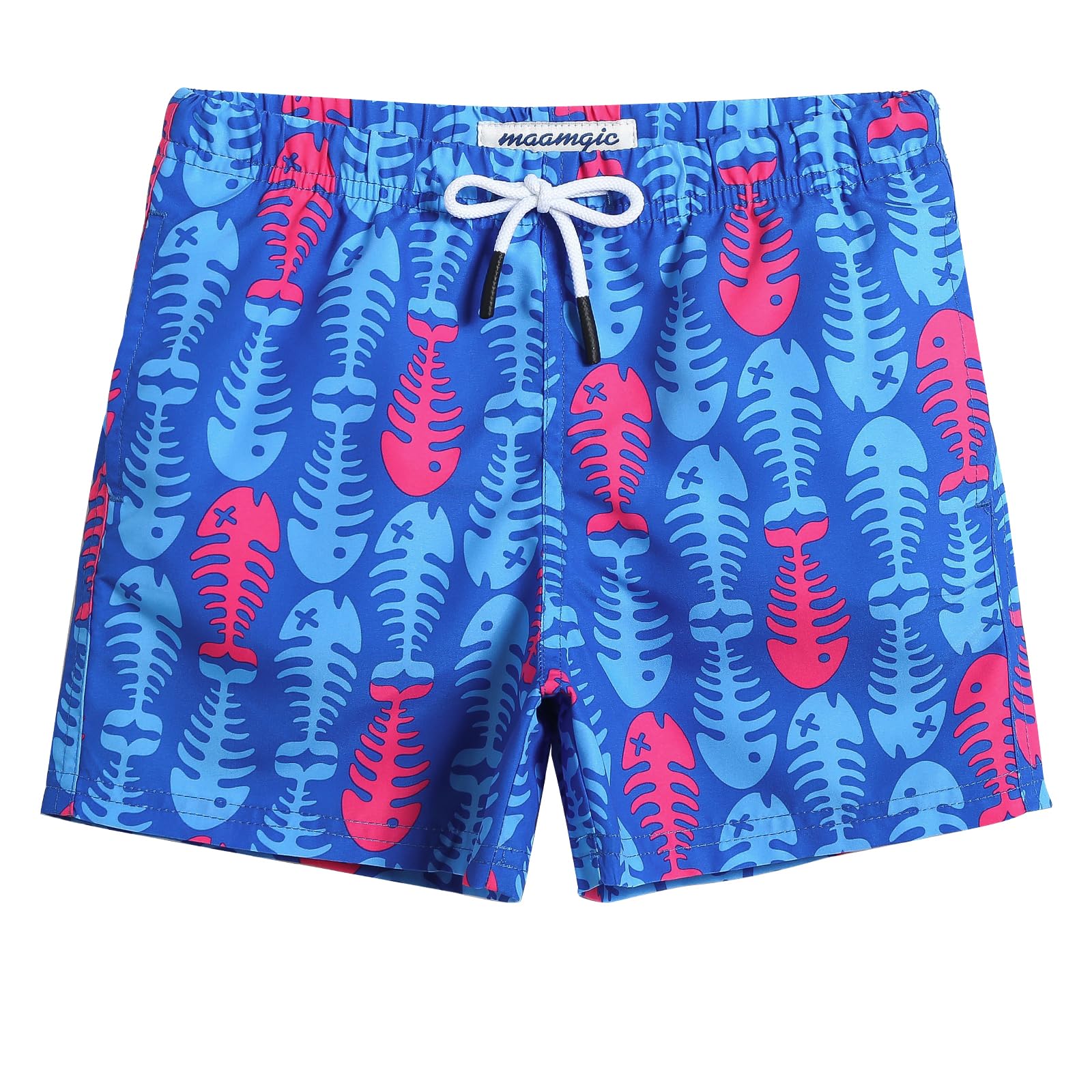 MaaMgic Little Boys' Beach Trunk Toddler Swim Shorts Animal Patterned Boardshorts Lightweight Beach Shorts Adjustable Waist Great for All Ages — view 39