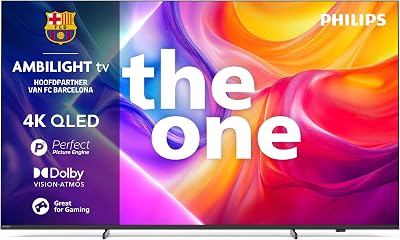 Philips Ambilight 'The One' 75PUS9010 QLED 4K Smart TV - Display 75’’ con processore P5 Perfect Picture Ultra HD, Titan OS, Dolby Vision e Dolby Atmos Sound
