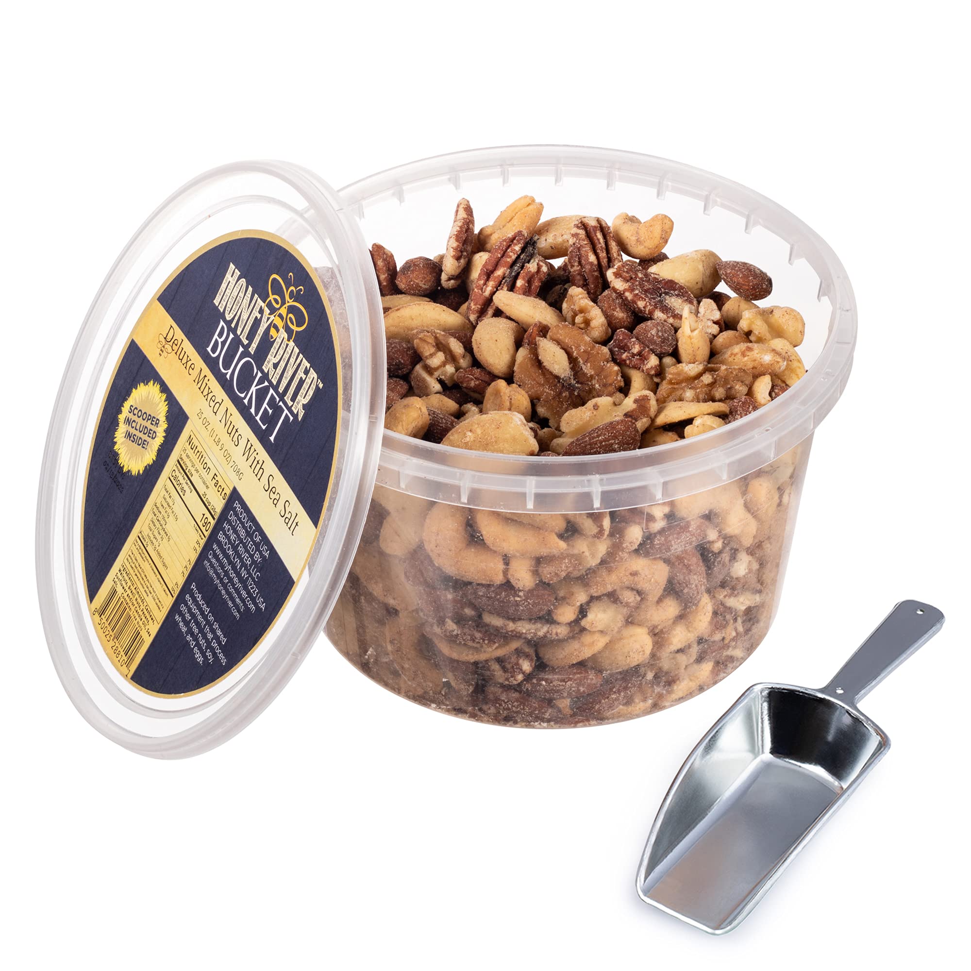 Buy Deluxe Mixed Nuts Salted with Sea Salt by Honey River Mixed Nuts