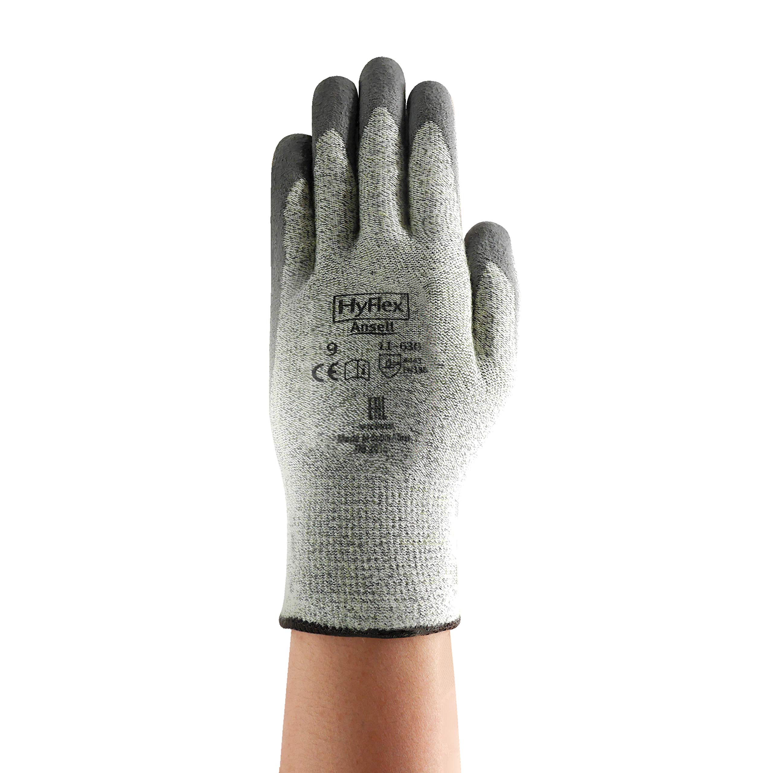 Ansell HyFlex 11-630 Guante protección contra cortes y mecánica, Tamaño 10 (12 Pares)