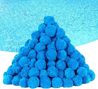 Askyli 2.9lbs Pool Filter Balls for Sand Filter, Reusable Pool Sand Filter Balls, Efficient Eco-Friendly Blue Filter Media Balls, Suitable for All Sand Filter System (Equals 100lbs Pool Filter Sand)
