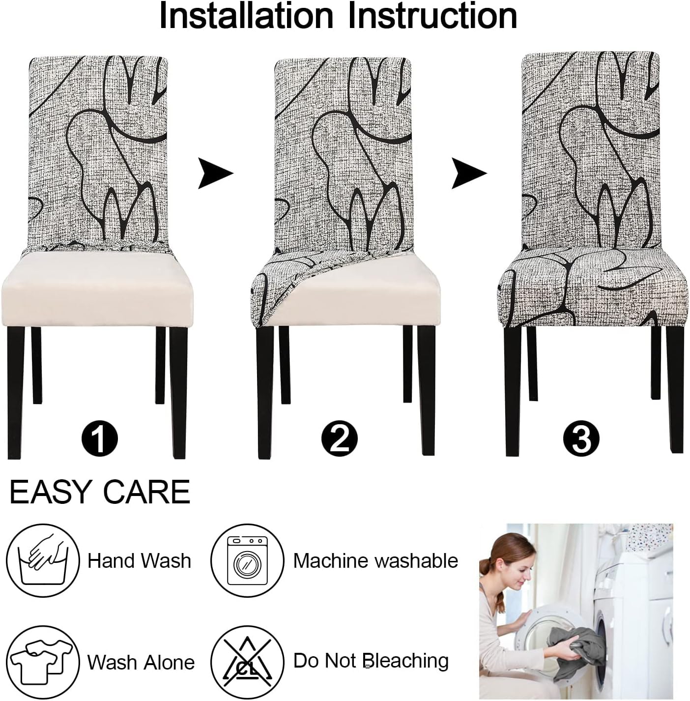 Stretch Stoelhoezen 6 Stuks Stoelhoes Stoelhoezen voor Eetkamerstoelen Verwijderbare Wasbare Eetstoelhoezen voor Hotel, Eetkamer, Banket, Decor voor Bruiloftsfeest(6 Stuks, Lichtbruin Stretch Stoelhoezen 6 Stuks Stoelhoes Stoelhoezen voor Eetkamerstoelen Verwijderbare Wasbare Eetstoelhoezen voor Hotel, Eetkamer, Banket, Decor voor Bruiloftsfeest(6 Stuks, Lichtbruin