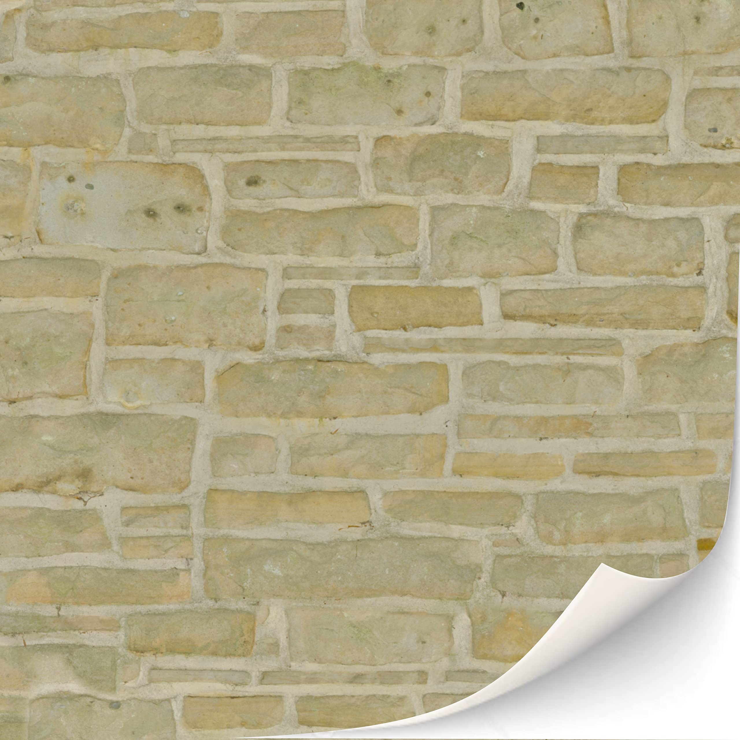 3 hojas de revestimiento de pared autoadhesivo para casa de muñecas escala 1:12 (cabaña brillante) — view 14