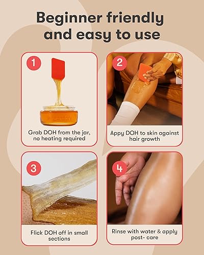 Miniatura 5 de Sugardoh Kit de depilación de azúcar para mujeres como se ve en Shark Tank (Vintage Kit Firme)  Axilas, bikinis y principiantes  Depilación de cera