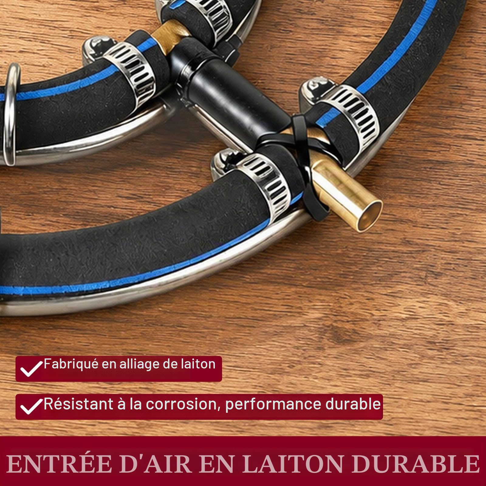 Aérateur De Bassin, Anneau d'Aération φ25cm 2 en 1 (φ25cm) | Avec Tuyau De 9 Mm De Diamètre - 5 m Pour Aquarium l'Enrichissement En Oxygène Du Bassin De Jardin