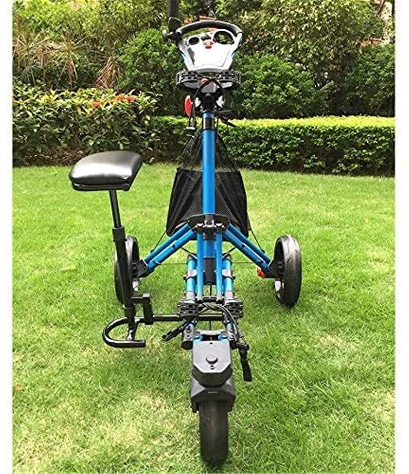 Carrito de Golf Carritos de Golf y carros de Golf Carrito de Golf de 3 Ruedas Plegable Duradero/portavasos Tres Ruedas giratorias con Accesorio de Sistema de Freno de pie