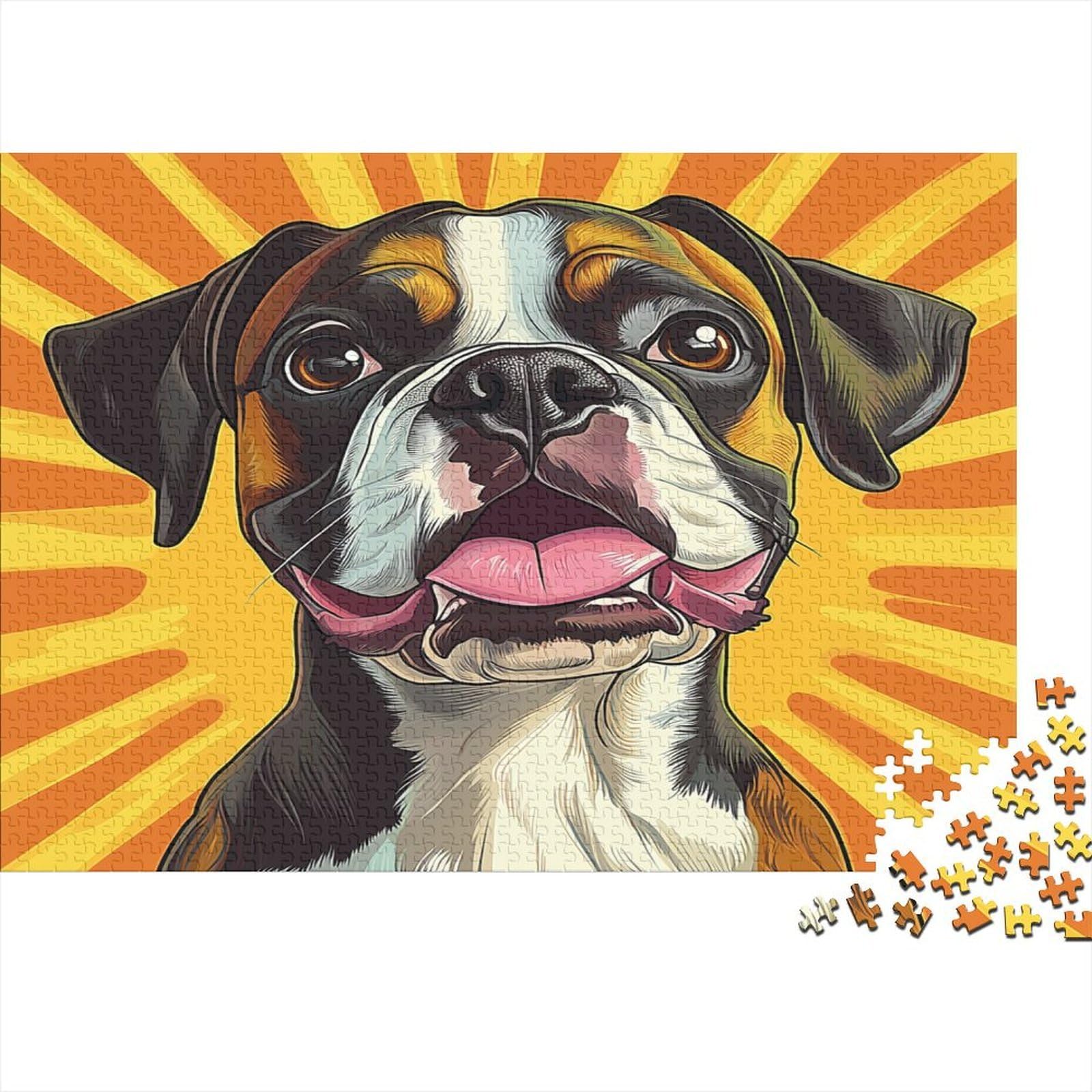 Dog Portrait Jigsaw Puzzle 1000 Pieces Paper Adult Relaxation Game